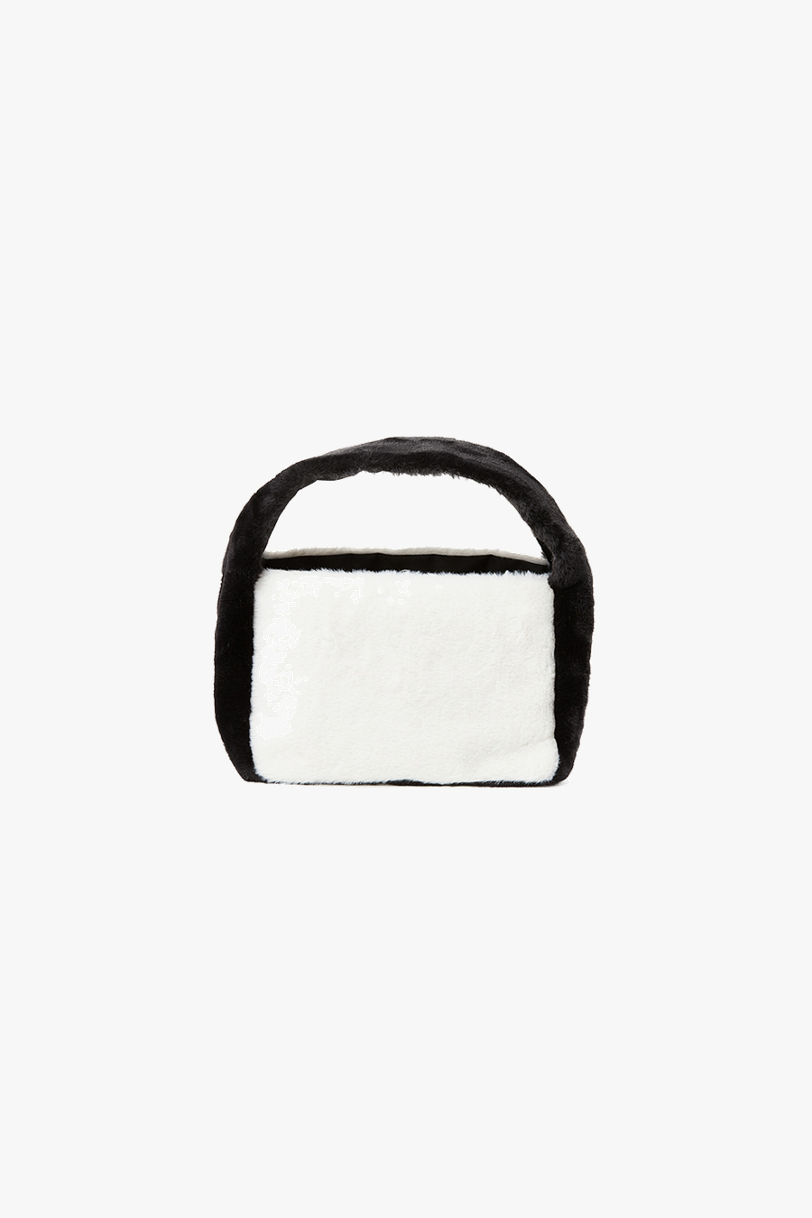 MINK FUR mini NUGGET - WHITE&BLACK