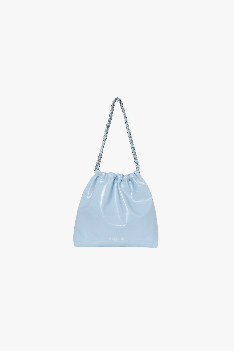 Muffy leather chain - COTTON SKY BLUE