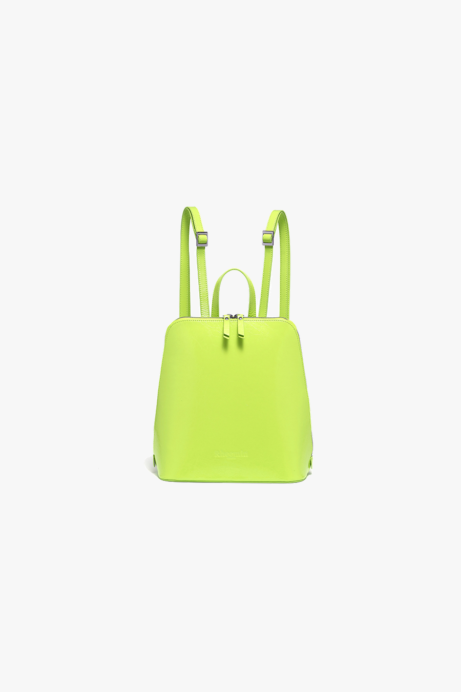 TURTLE LEATHER BACKPACK - LIME