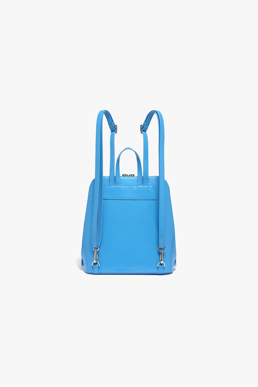 TURTLE LEATHER BACKPACK - SKY BLUE
