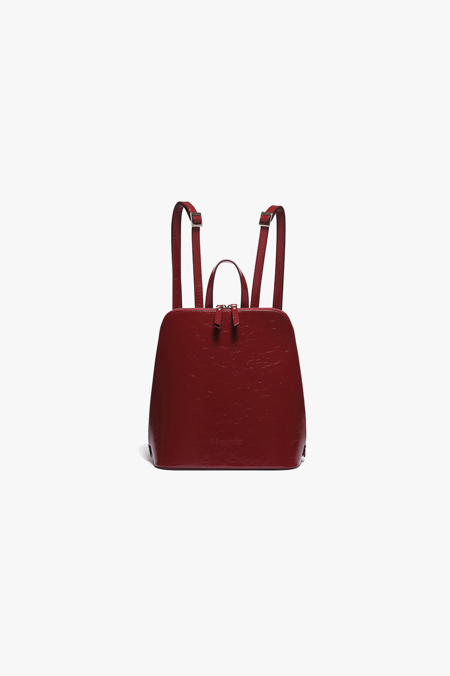 TURTLE LEATHER BACKPACK - BURGUNDY
