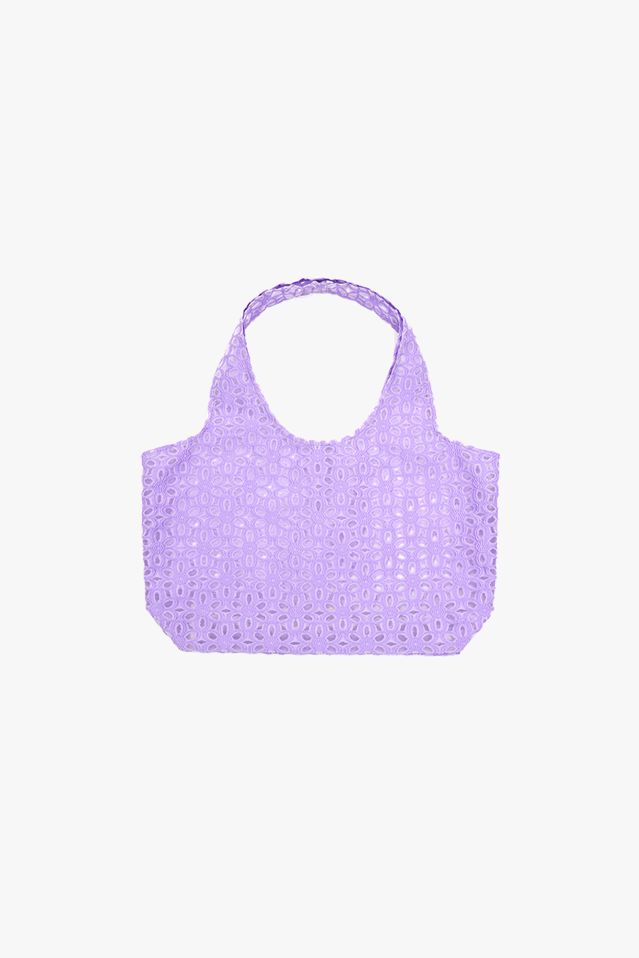 Flower jacquard shopper - LAVENDER