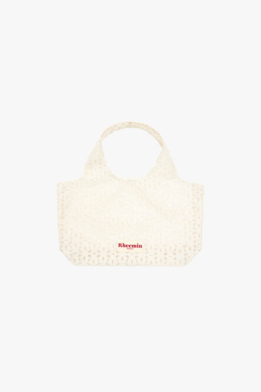 Flower jacquard shopper - IVORY