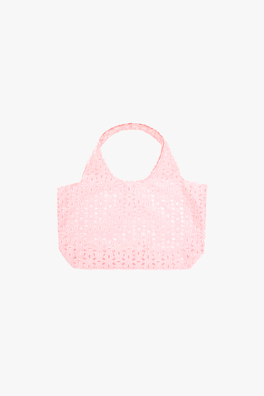 Flower jacquard shopper - LIGHT PINK