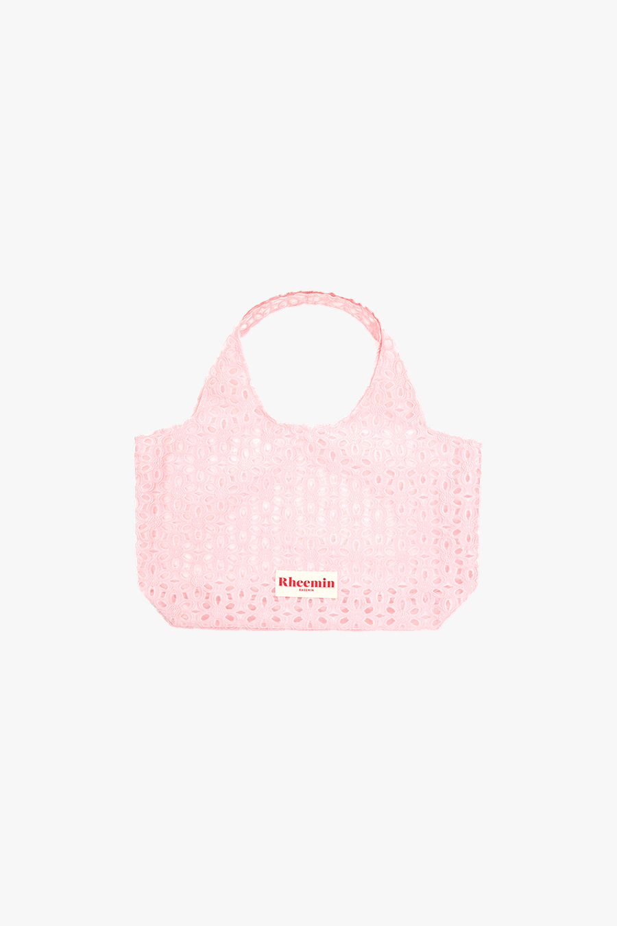 Flower jacquard shopper - LIGHT PINK
