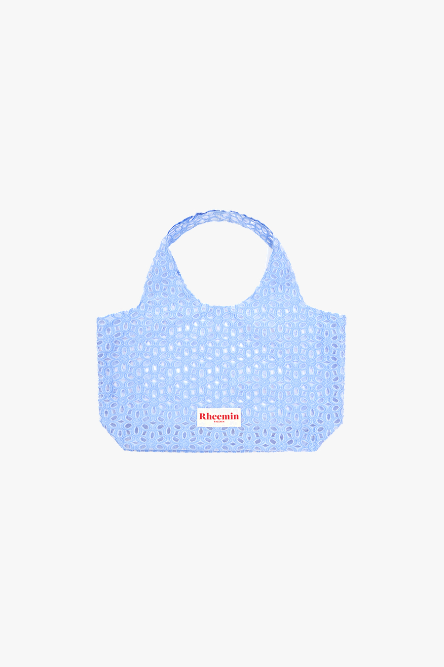 Flower jacquard shopper - SKY BLUE