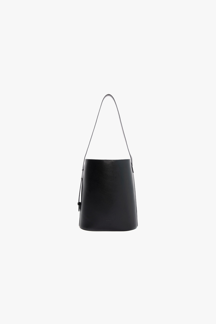 SOFT COLOR BUCKET BAG (LARGE) - BLACK