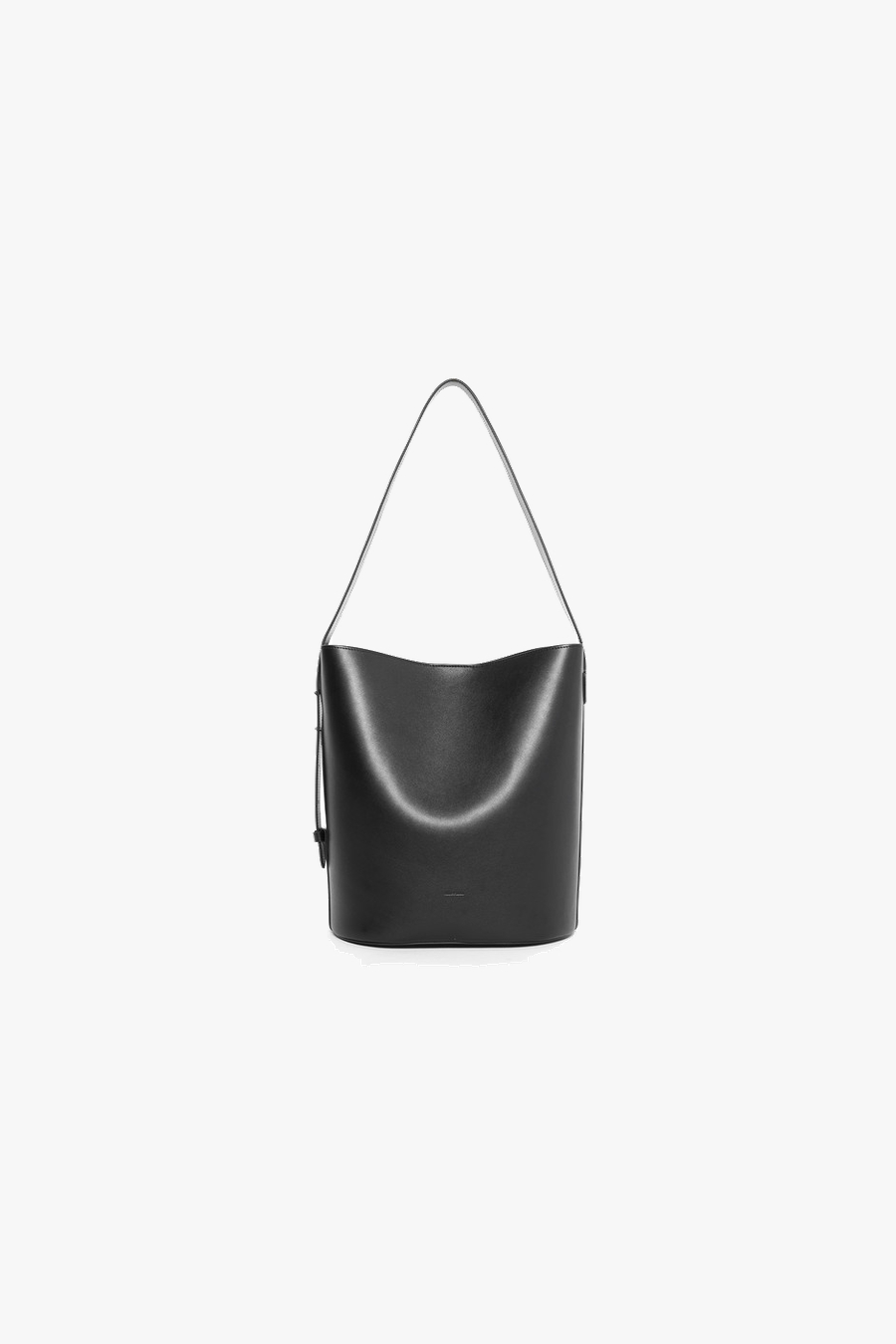SOFT COLOR BUCKET BAG (LARGE) - BLACK