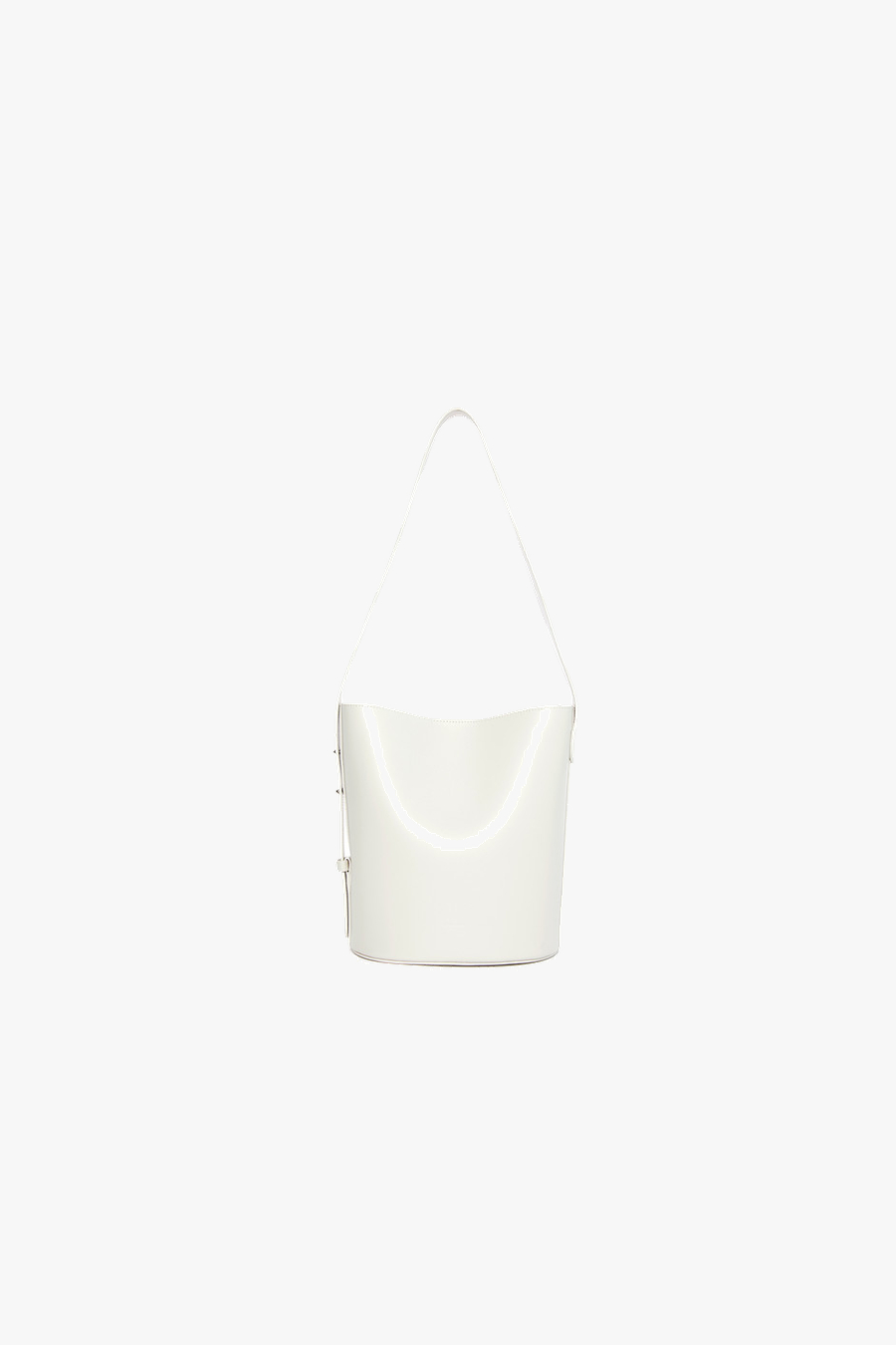 SOFT COLOR BUCKET BAG (SMALL) - PEPPER WHITE