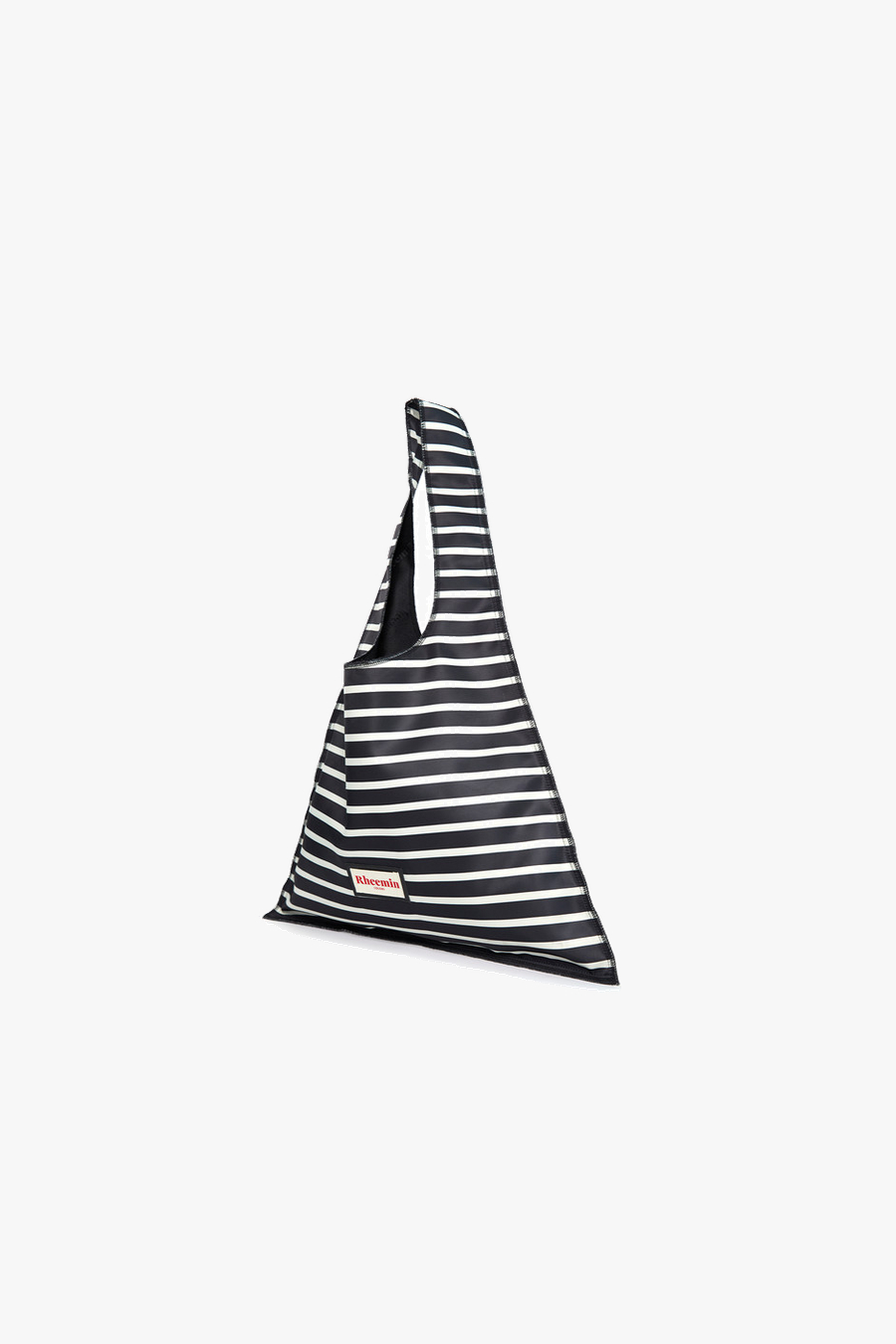 TRIQUE MARINE SHOPPER BAG - BLACK+WHITE STRIPE