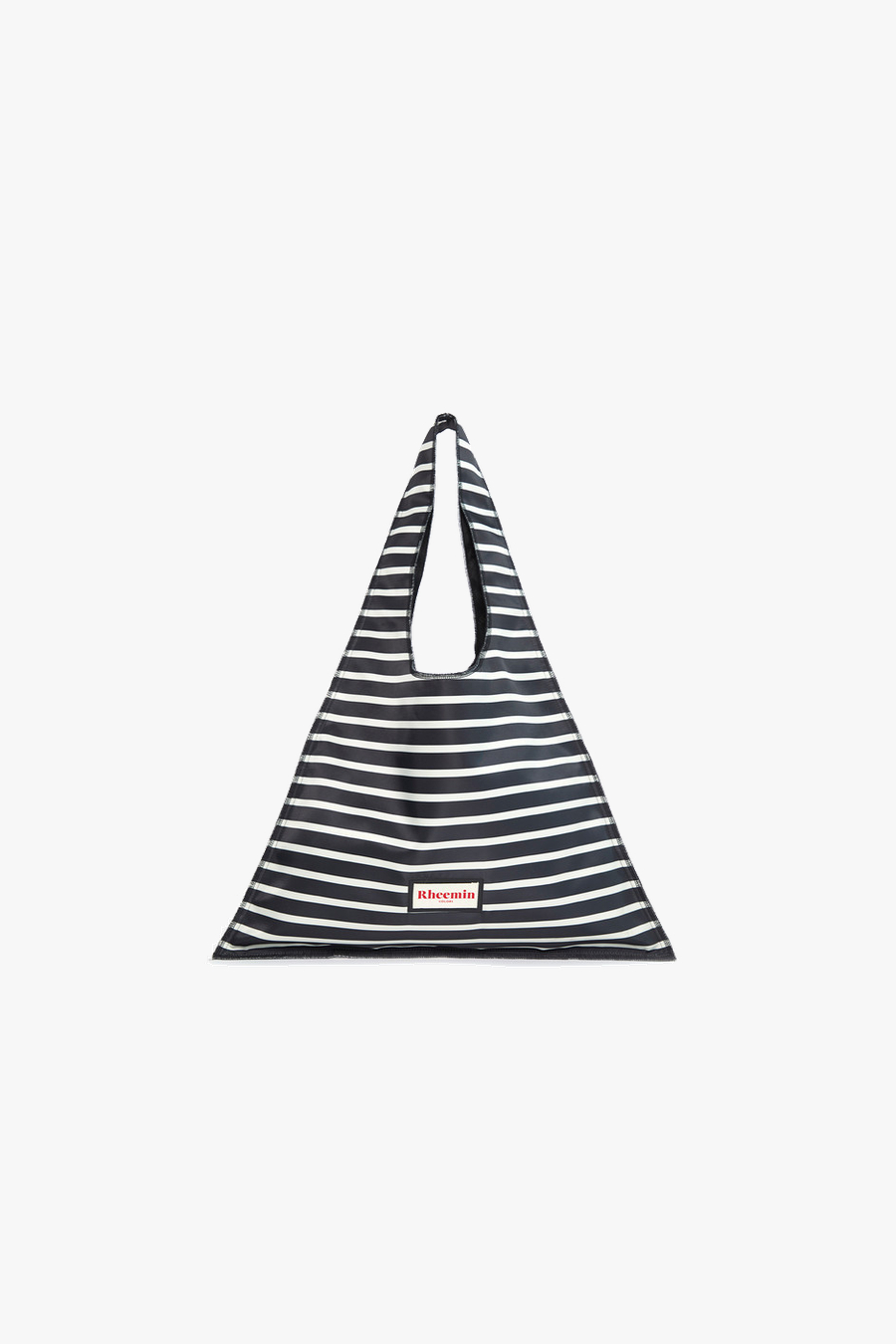 TRIQUE MARINE SHOPPER BAG - BLACK+WHITE STRIPE