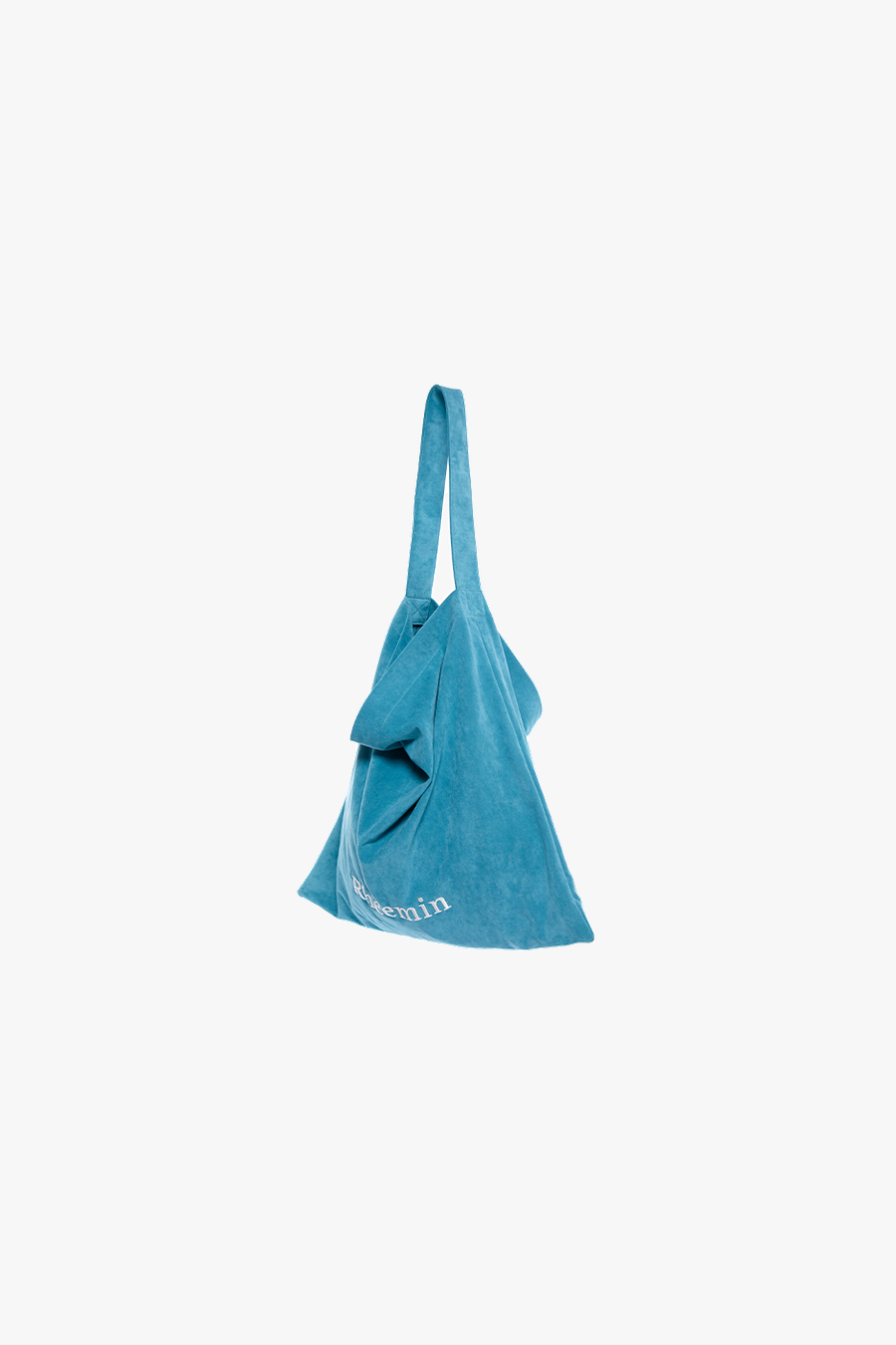 SUEDE LETTER BAG - SKY BLUE