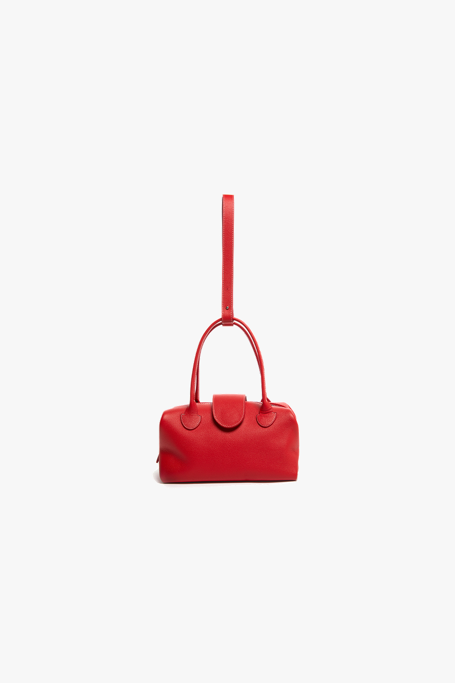 DUBU leather TOTE, M - RED