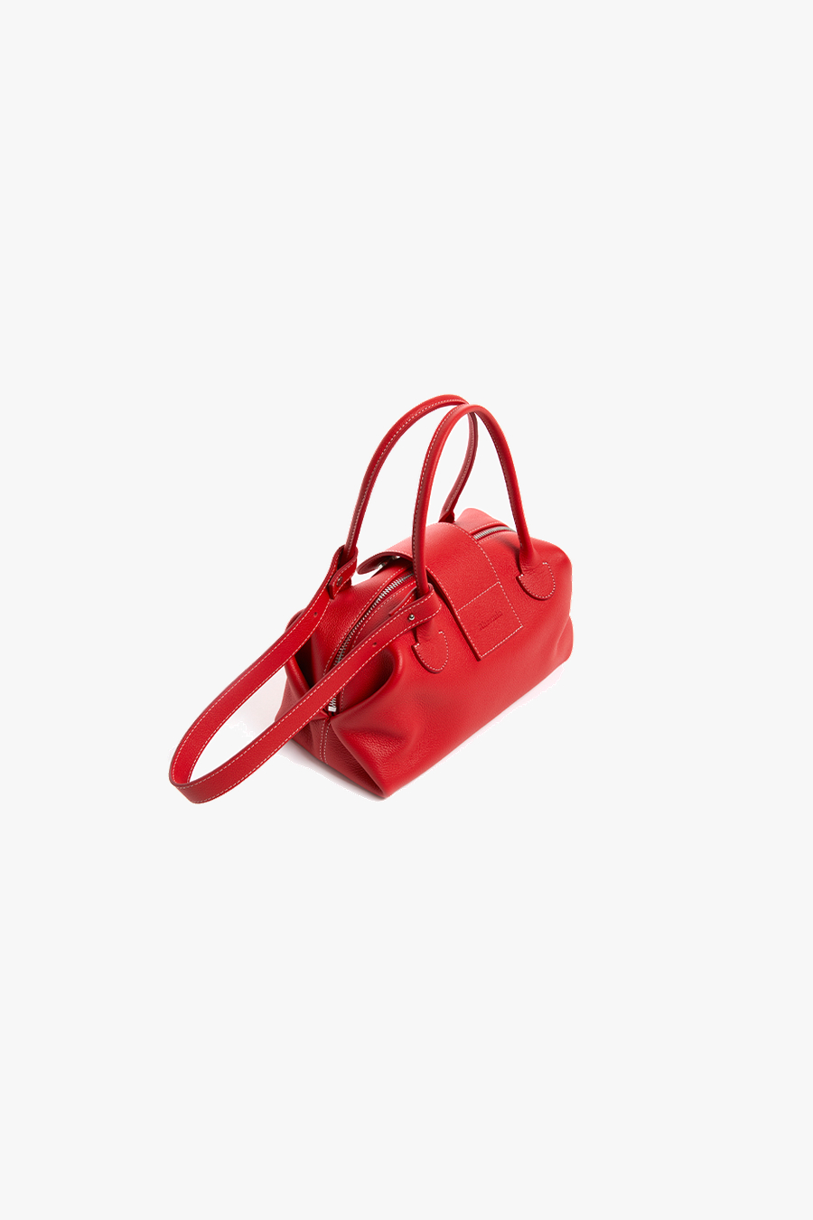DUBU leather TOTE, M - RED