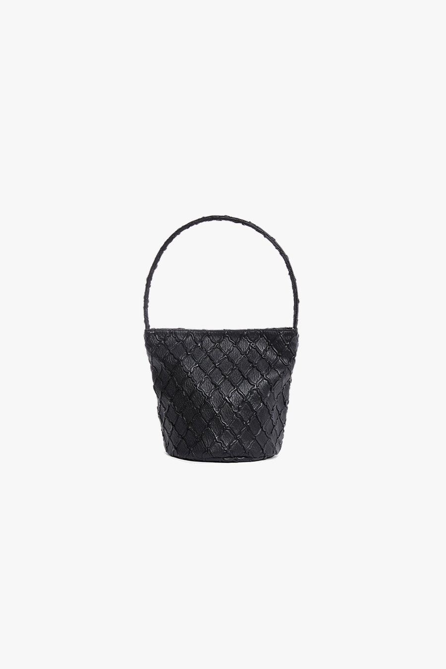 Orien leather Handle Bucket - BLACK mini