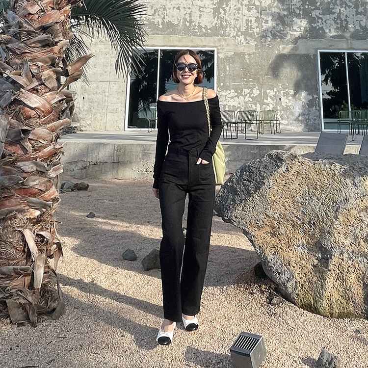 Pootie POKET pants- IVORY, BLACK