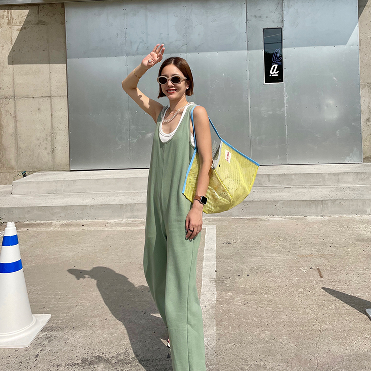 Rabbit JUMP SUIT - (2 COLOR - CREAM, KHAKI)