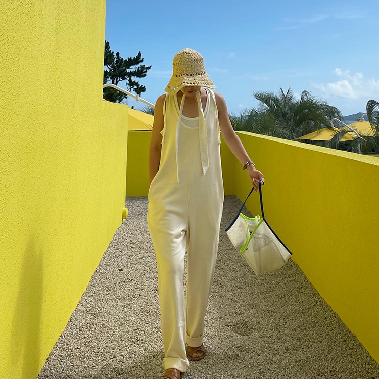 Rabbit JUMP SUIT - (2 COLOR - CREAM, KHAKI)