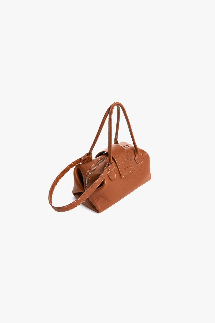 DUBU leather TOTE, M - CAMEL