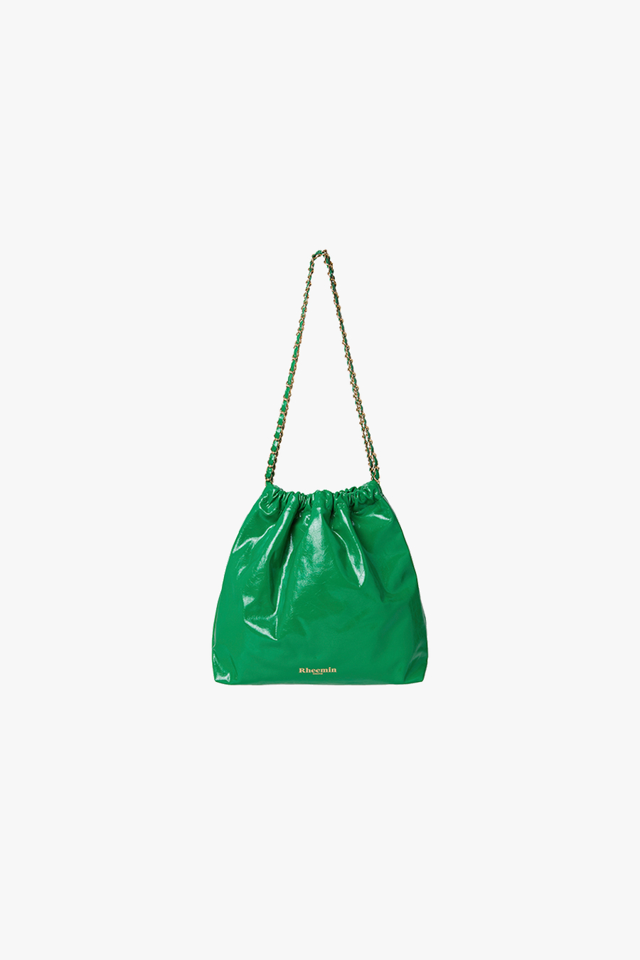 Muffy leather chain  - GREEN
