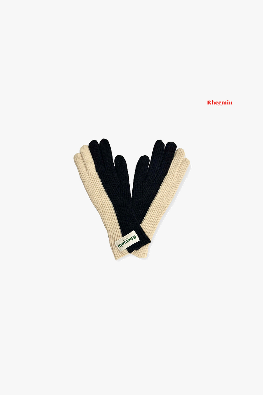 Finger hole glove - BLACK