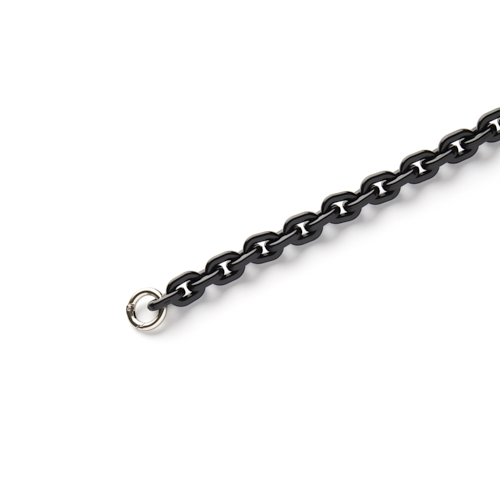 MASK SHINY CHAIN STRAP -  (BLACK)