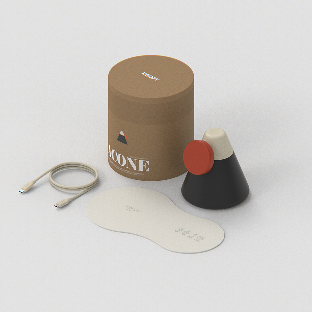 맥큐 2in1 Qi2 맥세이프 고속 무선충전 오브제 ACONE 애플워치버전 - 선셋