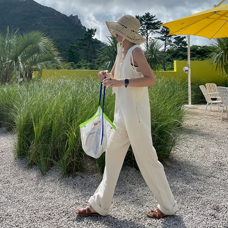 Rabbit JUMP SUIT - (2 COLOR - CREAM, KHAKI)