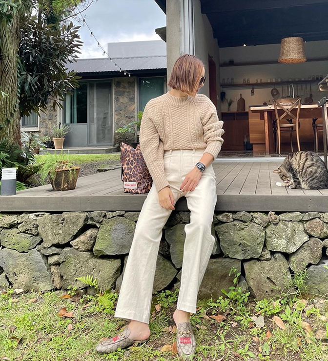 Pootie POKET pants- IVORY, BLACK