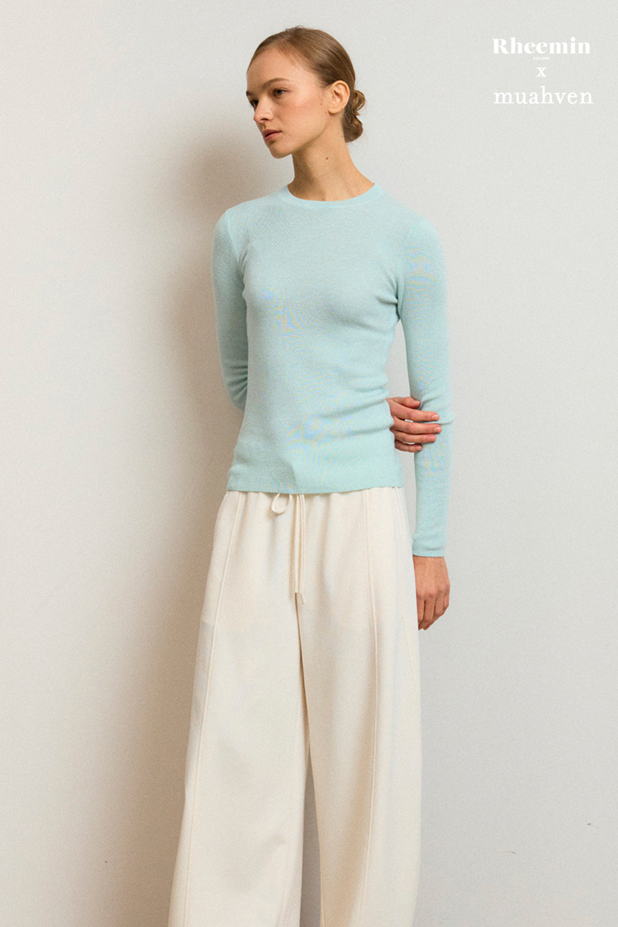 [MUAHVEN x RHEEMIN] Lise Crew Neck Knit - MINT (Delivery - 4월17일부터 순차발송)