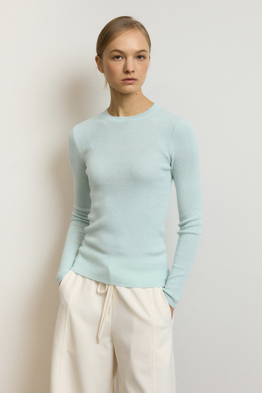 [MUAHVEN x RHEEMIN] Lise Crew Neck Knit - MINT (Delivery - 4월17일부터 순차발송)
