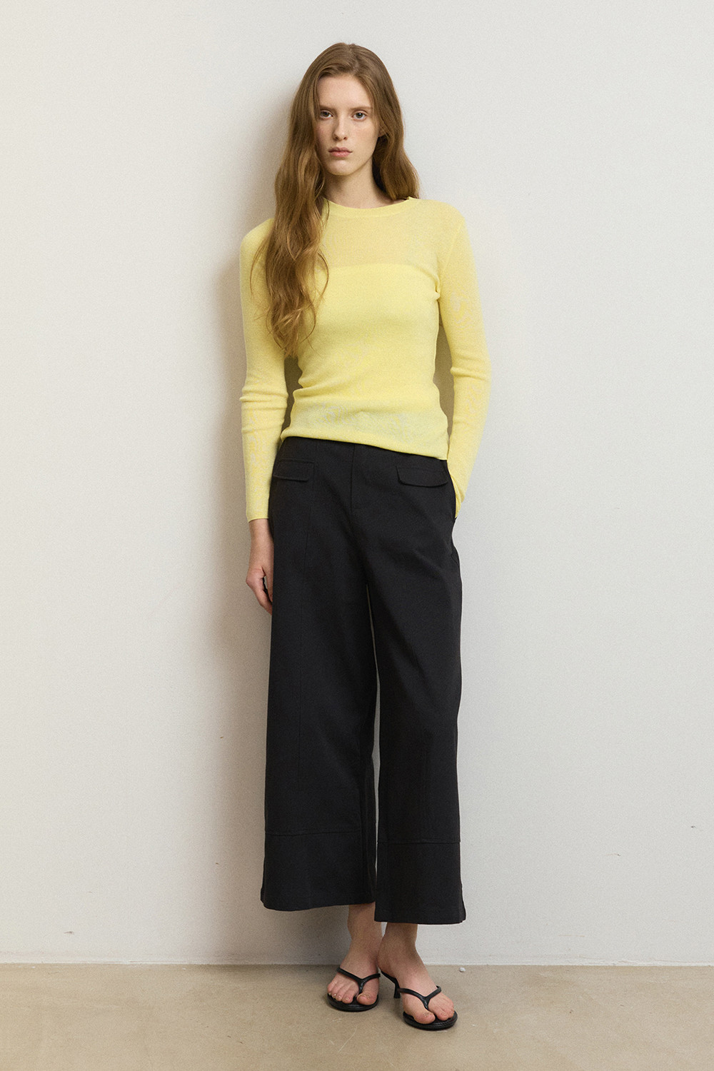 [MUAHVEN x RHEEMIN] Lise Crew Neck Knit - YELLOW (Delivery - 4월17일부터 순차발송)