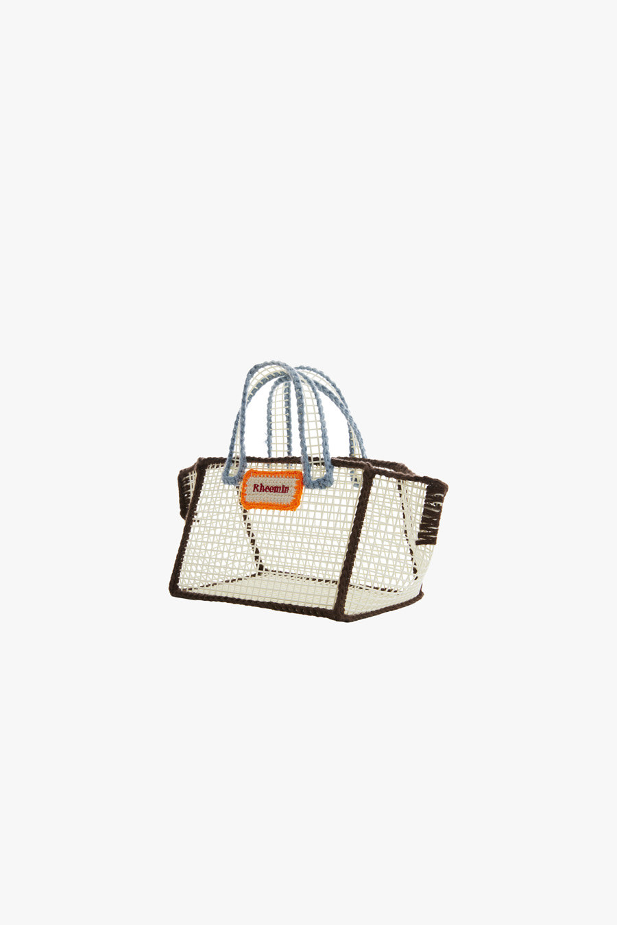 [PRE-ORDER] RHEEMIN x mimi salon BASKET XS - Brown+Light Blue (8월 5일경부터 순차 발송)